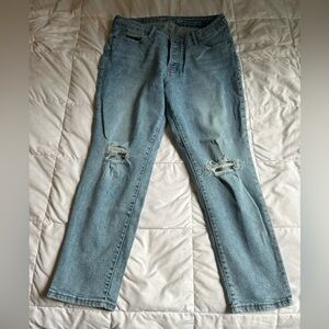 Old Navy Light Blue Distressed Women Jeans
